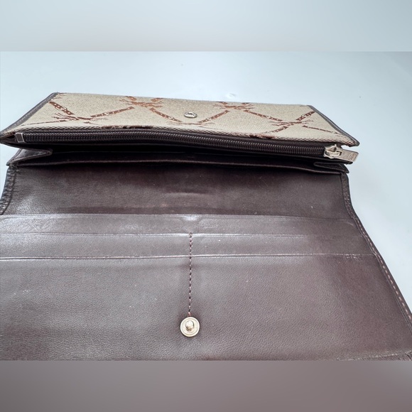 Longchamp Logo Canvas Wallet - Picture 6 of 9